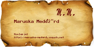 Maruska Medárd névjegykártya